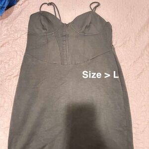 Chic brown Strapless Dress